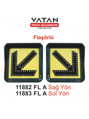 AC LED'Lİ FLAŞÖR LAMBA 11882 FL A - 11883 FL A